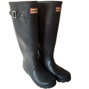Hunter Original Tall Rain Boots Matte green Womens Size 5 / Mens 4